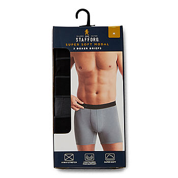 Jcpenny Stafford Essentials 3 Full Cut White Briefs New in Package