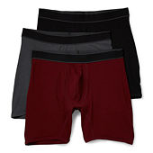 Men's adidas 3-Pack Boxer Briefs Performance Stretch Cotton Underwear  (B-B-N)