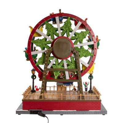 Kurt Adler 13-Inch With Motion Plays Music Lighted Christmas Tabletop Decor