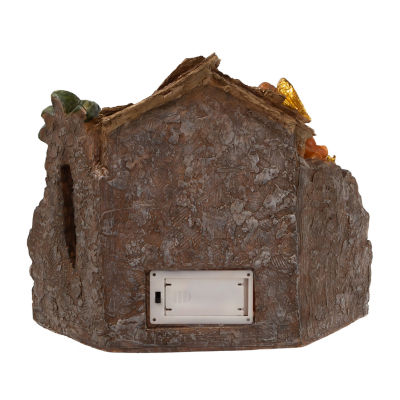 Kurt Adler 10.4-Inch Battery Operated Lighted Nativity Set