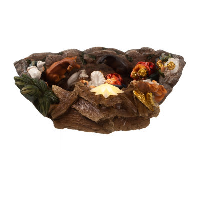 Kurt Adler 10.4-Inch Battery Operated Lighted Nativity Set