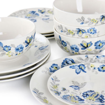 Gibson 12-pc. Ceramic Dinnerware Set