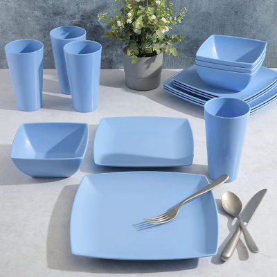 Gibson Grayson 16-pc. Melamine Dinnerware Set