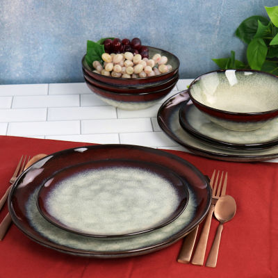 Elama 12-pc. Stoneware Dinnerware Set