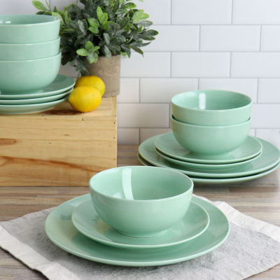 Elama 18-pc. Porcelain Dinnerware Set