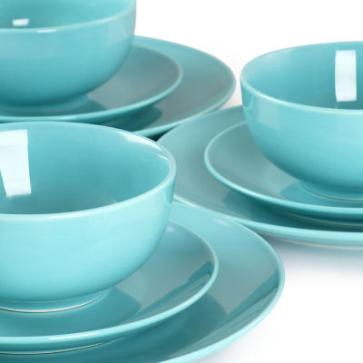 Elama 18-pc. Porcelain Dinnerware Set