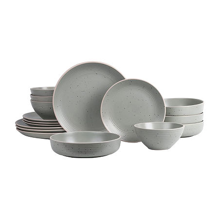 Elama 20-pc. Stoneware Dinnerware Set, One Size, Green