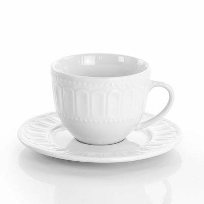 Elama Charlotte 6-pc Mug & Saucer Set