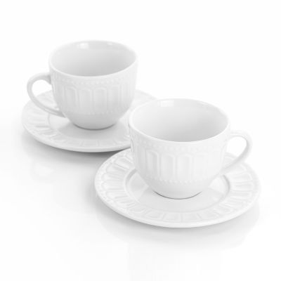 Elama Charlotte 6-pc Mug & Saucer Set