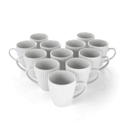 Elama Elle 12-pc. Porcelain Mug Set