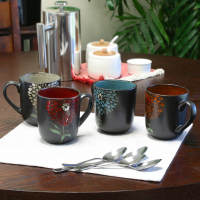 Gibson  16oz Mug Set 4-pc. Stoneware Dinnerware Set