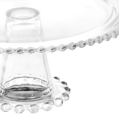 Gibson 12in Glass Cake Stand