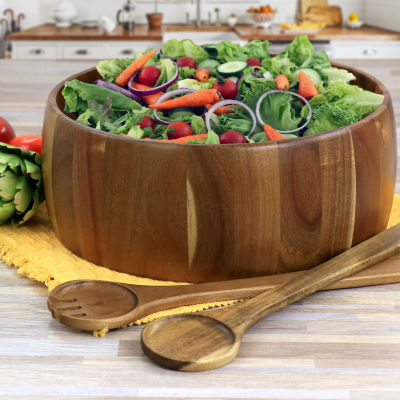 Gibson Salad Set Salad Server Wood