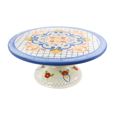 Gibson 12in Stoneware Cake Stand 975119164M, Color Multi JCPenney