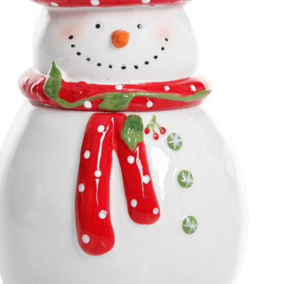 Gibson Jolly Plenitude 7.5in Snowman Cookie Jar