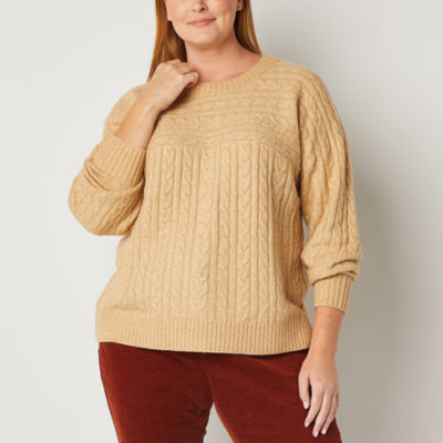 St john's bay 2024 cable knit sweater