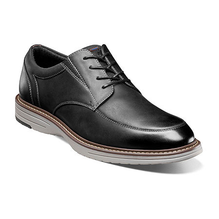 Nunn Bush Mens Griff Moc Oxford Shoes, 12 Wide, Black