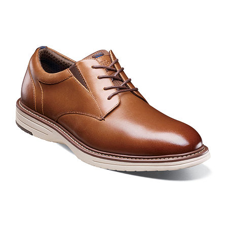 Nunn Bush Mens Griff Plain Oxford Shoes, 14 Medium, Brown