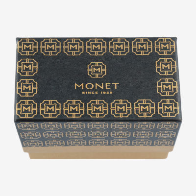 Monet Jewelry Initial Womens Glass Heart Stretch Bracelet