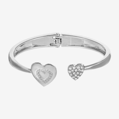 Monet Jewelry Initial Womens Glass Cuff Bracelet