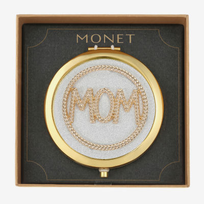 Monet Jewelry Mom Gold Tone Compact Mirrors