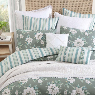 Laura Ashley Wisley Floral Midweight Comforter Set