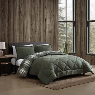 Eddie Bauer Big Lake Plaid Midweight Comforter Set