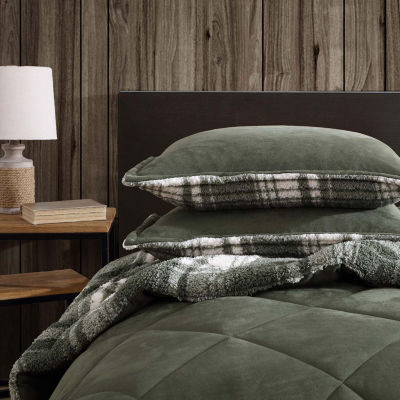 Eddie Bauer Big Lake Plaid Midweight Comforter Set