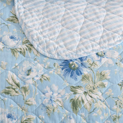 Laura Ashley Peony Garden Quilt Set