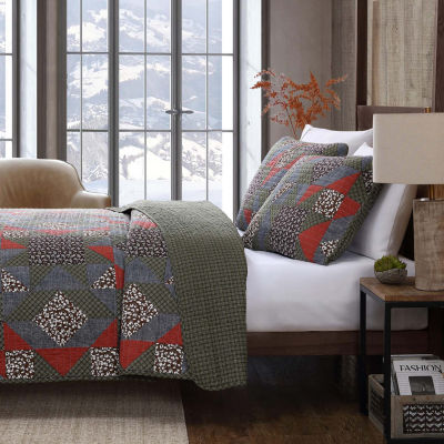 Eddie Bauer Block Patchwork Quilt Set