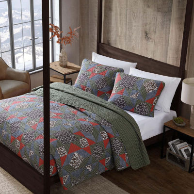 Eddie Bauer Block Patchwork Quilt Set