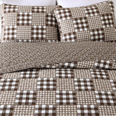 Eddie Bauer Gingham Patchwork Quilt Set