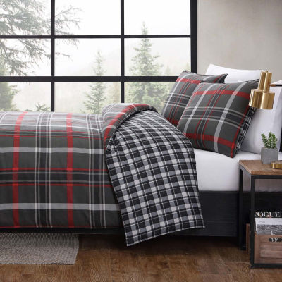 Eddie Bauer Willow Plaid Duvet Cover Set