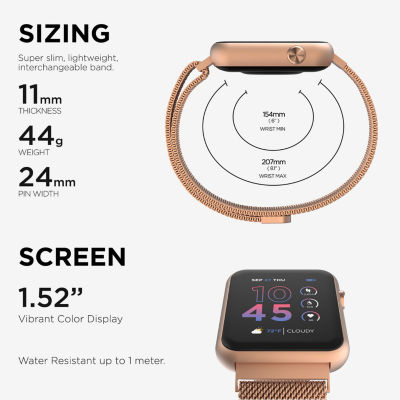 Itouch Air 4 Unisex Adult Rose Goldtone Smart Watch Ta4m02-C29