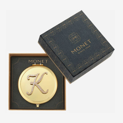 Monet Jewelry Initial Gold Tone Compact Mirrors