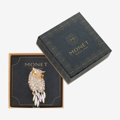 Monet Jewelry Owl Glass Pin