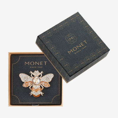 Monet Jewelry Bee Glass Pin