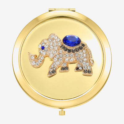 Monet Jewelry Elephant Gold Tone Compact Mirrors