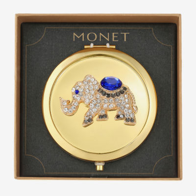 Monet Jewelry Elephant Gold Tone Compact Mirrors