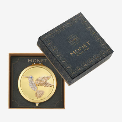 Monet Jewelry Gold Tone Hummingbird Gold Tone Compact Mirrors