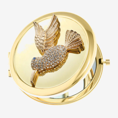 Monet Jewelry Gold Tone Hummingbird Gold Tone Compact Mirrors