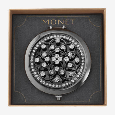 Monet Jewelry Hematite Gray Compact Mirrors