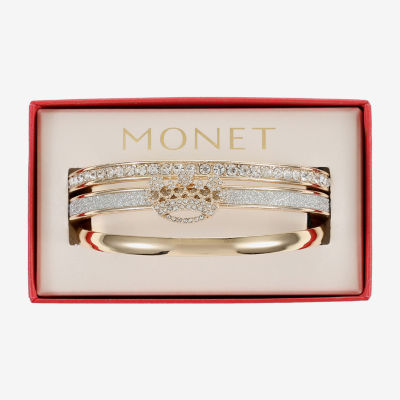 Monet Jewelry 3-pc. Glass Crown Bracelet Set