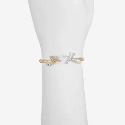 Monet Jewelry Glass Angel Cross Cuff Bracelet