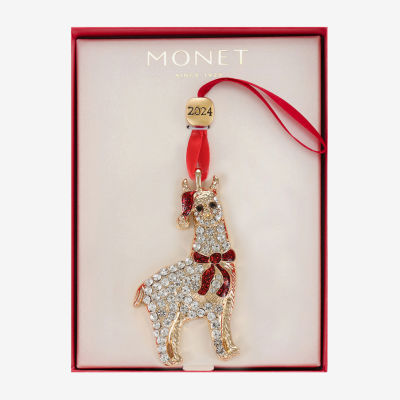 Monet Jewelry Llama Christmas Ornament