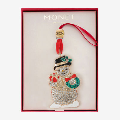 Monet Jewelry Snowman Christmas Ornament