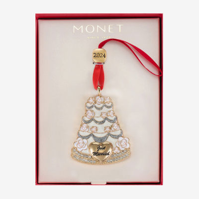 Monet Jewelry Wedding Cake Christmas Ornament