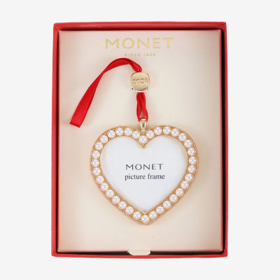 Monet Jewelry Heart Picture Frame Christmas Ornament