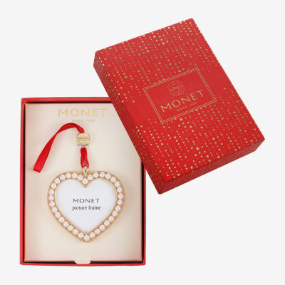 Monet Jewelry Heart Picture Frame Christmas Ornament