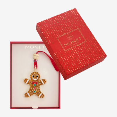 Monet Jewelry Gingerbread Man Christmas Ornament